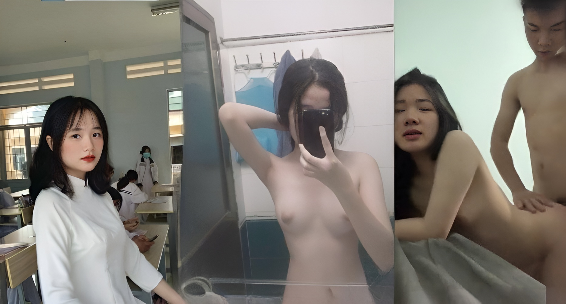 Lustful female student and her boyfriend