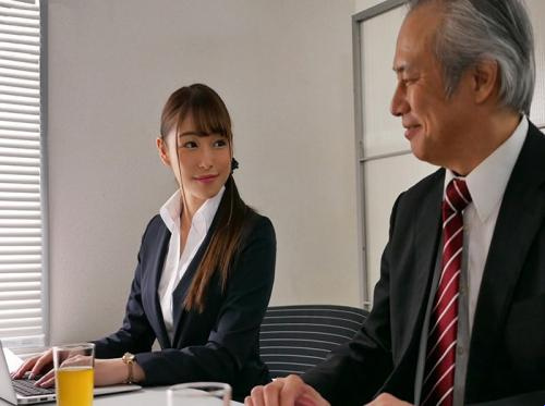 The first business trip of a beautiful young girl