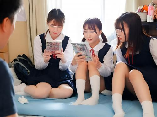 Fucking 3 lustful schoolgirls